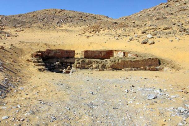 Panoramic view of the newly discovered Greco-Roman tomb (AGH032) in west Aswan near the modern Aga Khan Mausoleum. (Egyptian-Italian Mission (EIMAWA))