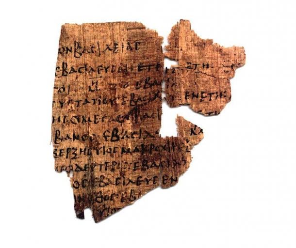Papyrus from the fifth century AD, suspected partial copy of the Epitome. This was based on Manetho’s Aegyptiaca, a history of Egypt by Manetho which includes the story of the Great Exodus. (Public domain)