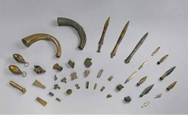 Part of the Dowris Hoard of 200 pieces of Bronze found in 1833. (Trustees of the British Museum/CC BY NC SA 4.0)