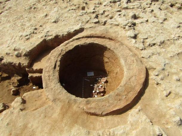 Part of the Greek pottery workshop from the Ptolemaic era, which was adjacent to a number of rooms used by the ceramic workers. (Ministry of Tourism and Antiquities)