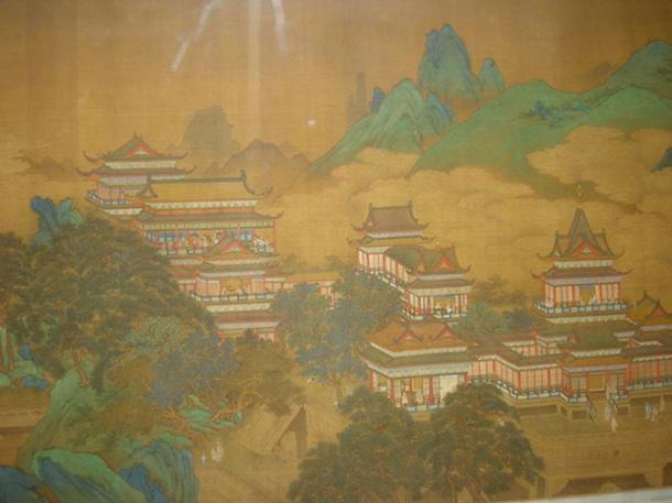 Festa de Pesaque da Rainha Mãe do Ocidente, uma pintura da Dinastia Ming chinesa do início do século XVII.