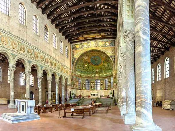 One of the most outstanding features that can still be seen today at Ravenna and Classe are the wonderful mosaics, such as in the Basilica di Sant'Apollinare in Classe, the ancient port of Ravenna. (Vanni Lazzari / CC BY-SA 4.0)