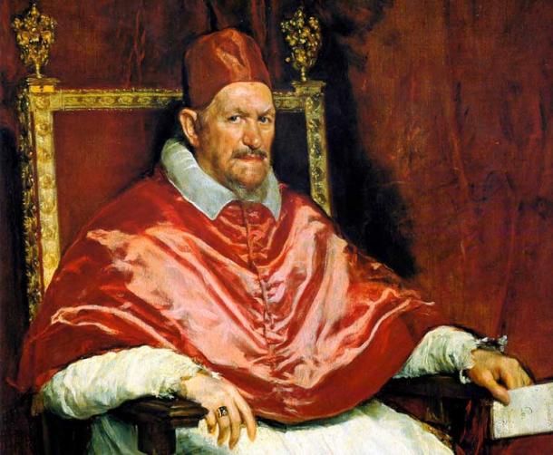 Portrait of Pope Innocent X by Diego Velázquez, whose election in 1644 kicked off a legendary party on the streets of Rome. (Public domain)