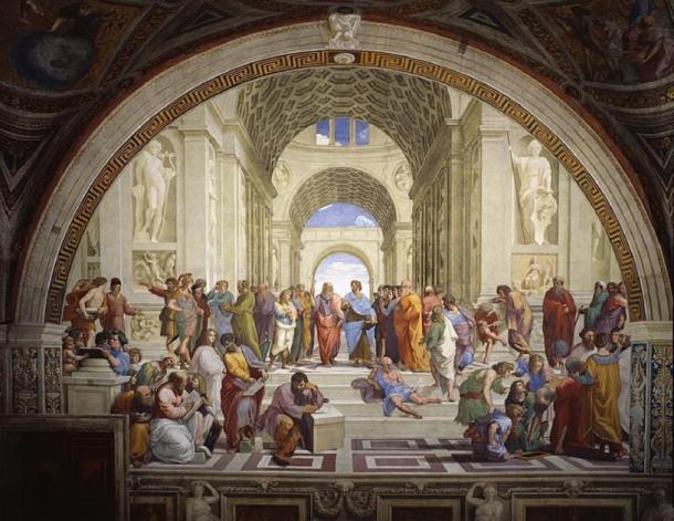 The School of Athens by Raphael (‘Stanze di Raffaello’) in the Apostolic Palace in the Vatican. (Raphael / Public domain)