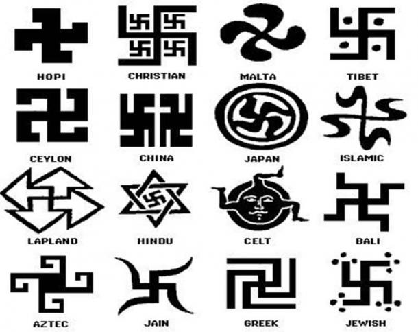 Swastikas around the world.