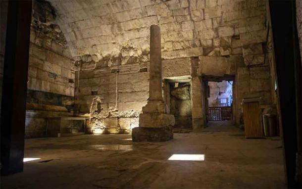 The Second Temple-era banquet hall will be opened up to the public as part of the Western Wall Tunnels Tour under Jerusalem. (Yaniv Berman / Israel Antiquities Authority)