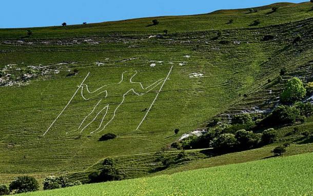 The Long Man of Wilmington on South Downs in Sussex, UK. (Steve Slater/CC BY 2.0)