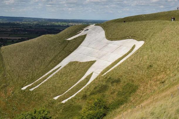 The Westbury White Horse, created in the 17th century. (Hugh llewelyn/CC BY-SA 2.0)