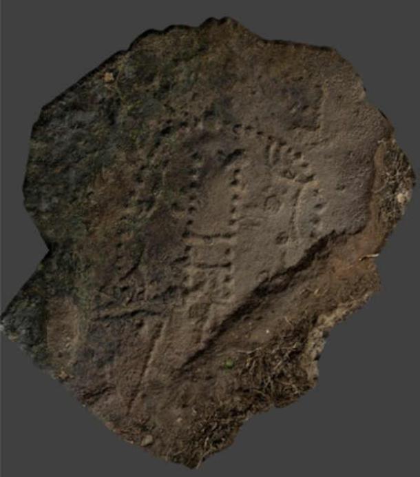 The fifty-eight holes board from Çapmalı, Gobustan National Reserve. (Crist, W. et al./European Journal of Archaeology)