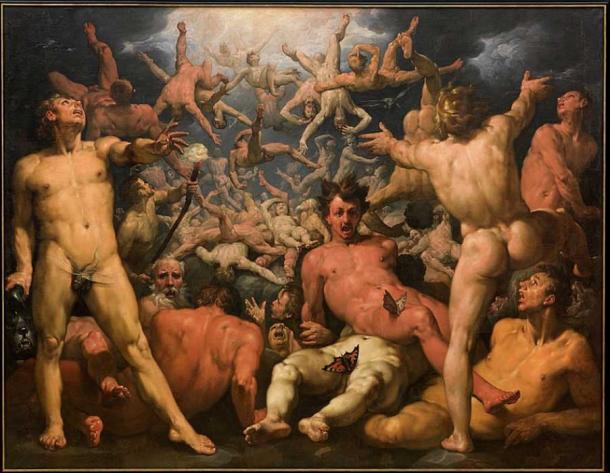 'La caduta dei Titani' (1588-1590) di Cornelis van Haarlem. (Pubblico dominio)