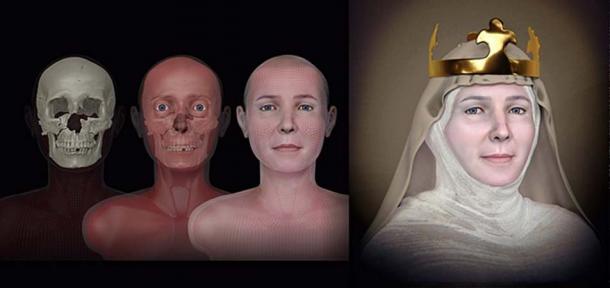 The facial reconstruction of Queen Judith of Thuringia - a project organized by archaeologist Jiri Sindelar. Source: Cicero Moraes / CC BY-SA 4.0.