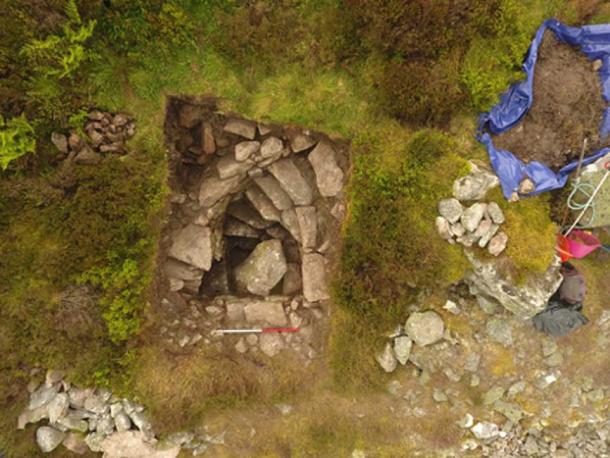 The well had been blocked with a big rock by a Victorian farmer.  (Northern Picts /University of Aberdeen)