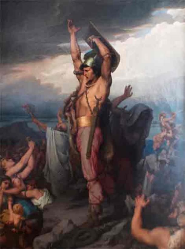 Vercingetorix Calling the Gauls to Defend Alésia during the Battle of Alesia.