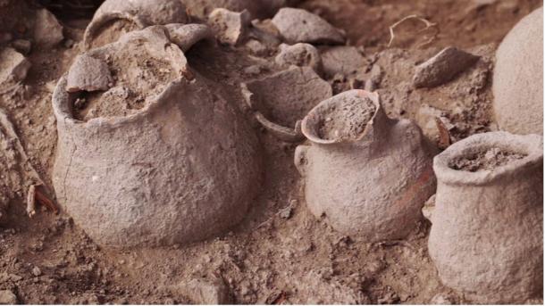 Vessels were discovered in the exact positions where they were left during the Bronze Age.