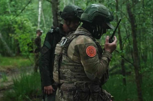 Members of the Wagner group training Belarusian troops. CC by SA 3.0.