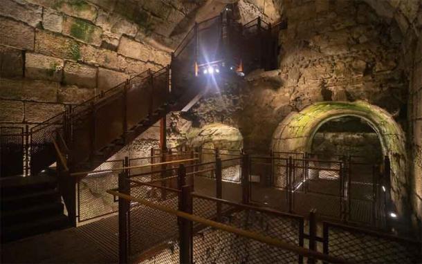 The Western Wall Tunnels Tour will now include new paths and routes, and will visit the recently unveiled banquet hall. (Yaniv Berman / Israel Antiquities Authority)