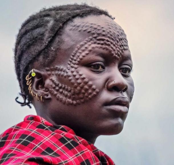 Jie Woman in Uganda with scarification on her face. (Rod Waddington / CC BY-SA 2.0)