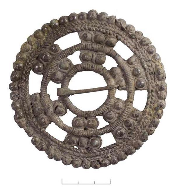 This ancient metal abacus was also found at the Suzdal site in Russia. (Institute of Archeology of the Russian Academy of Sciences)