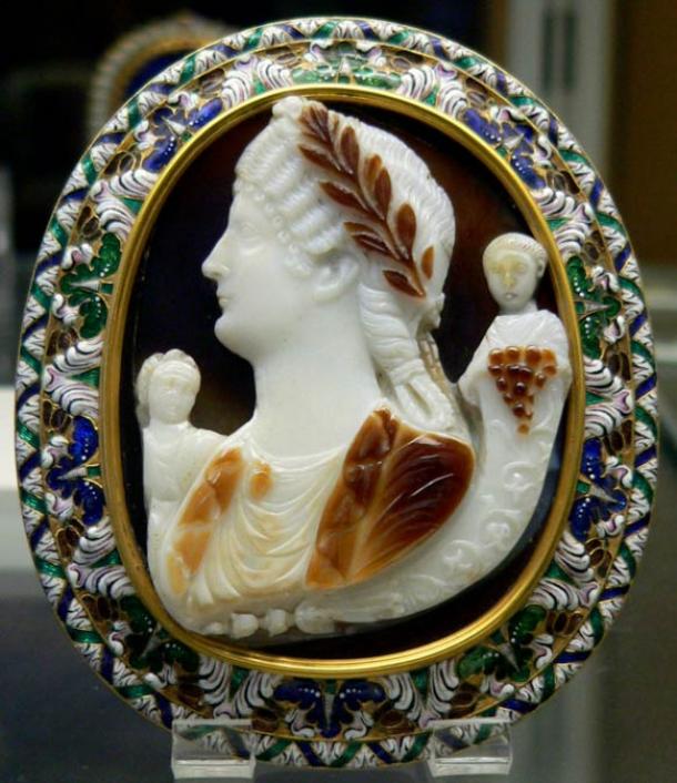 Messalina és gyermekei 16. századi cameo