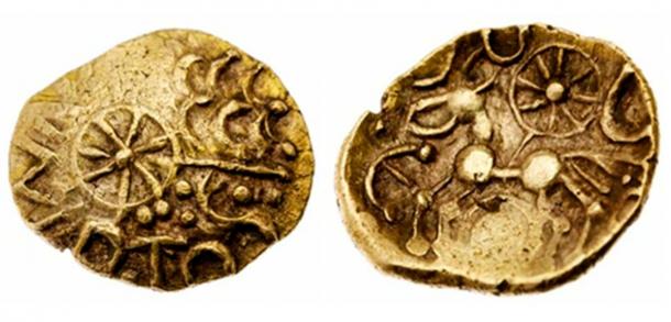 The coin bearing the name Esunertos. Left, obverse, Right, reverse (Spink Auction)