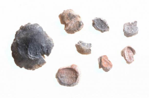 A collection of bulla or seals found in Israel.