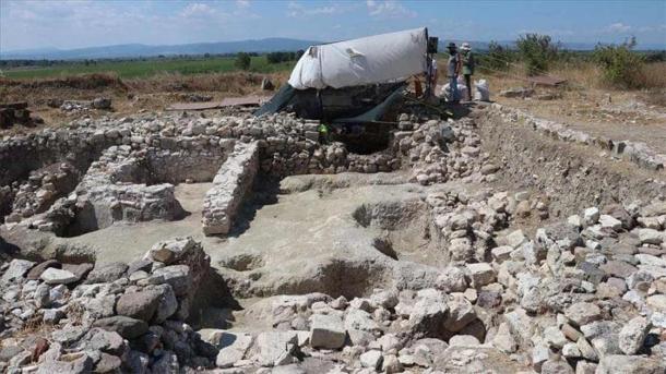 Part of the extensive area that has been excavated at Daskyleion. (Anadolu Agency)