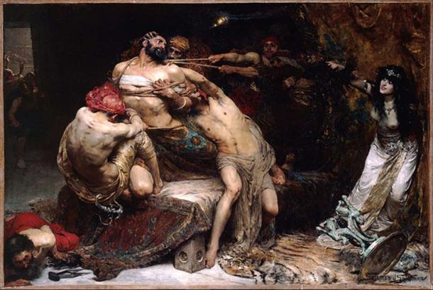 Was famous Danite, Samson, really a Greek? ‘Samson’ by Solomon J Solomon, 1860 – 1927