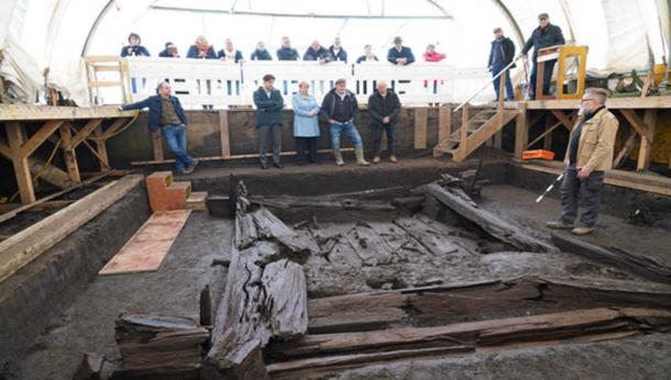 Presentation of the Early Celtic Burial Chamber, Riedlingen, Germany