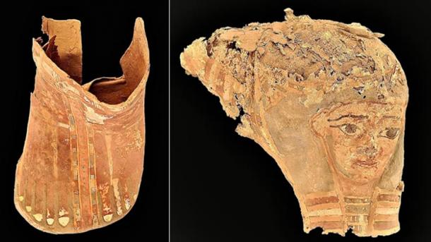 Elaborate artifacts were found in the Roman-Greco tombs unearthed in the Aswan region, Egypt. Source: Ministry of Tourism and Antiquities of Egypt