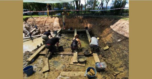 Excavation at the La Draga archaeological site as of June 2024. Source: Archaeology Museum of Catalonia