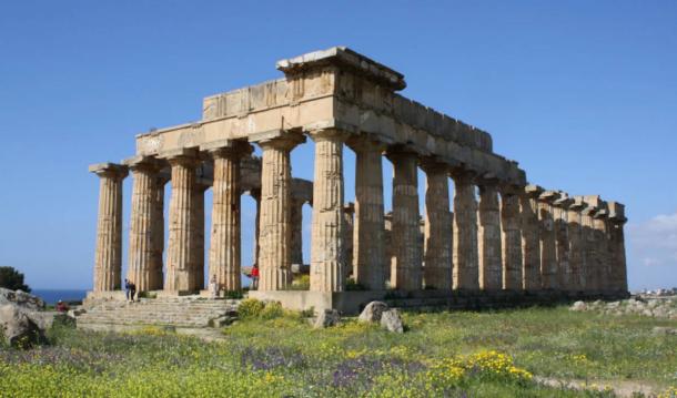 Ancient Greek temple of Hera, Selinus. 