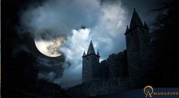 Representation of a haunted castle.