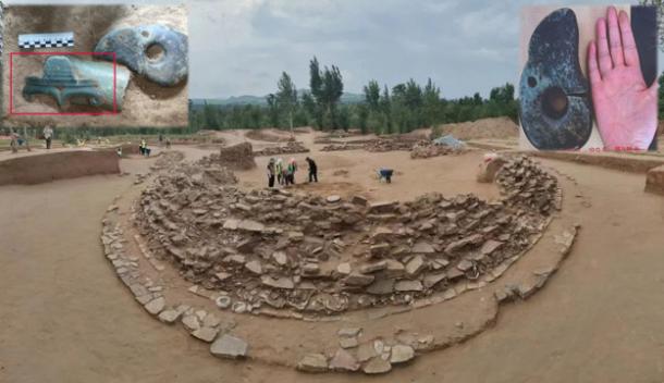 The northern round tomb of Yuanbaoshan Stone Mound Site in Aohan Banner.