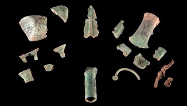 Late Bronze Age hoard found in Carmarthenshire, Wales. Source: Mark Lodwick / British Museum, CC BY-SA 4.0