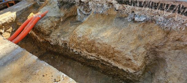 Section of Watling Street uncovered on the Old Kent Road