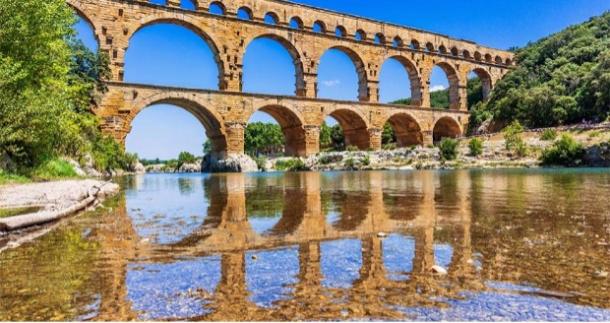 Pont Du Gard, Nimes, France. 