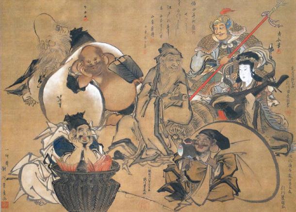 Seven Lucky Gods of Japanese mythology.