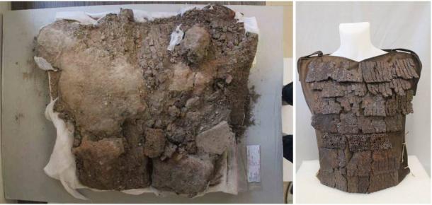 The only known Lorica Squamata model legionary armor in the world, discovered at Satala Ancient City, Source: Turkish Ministry of Culture/via IHA