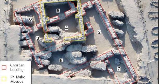 The remains of the earliest Christian building in Bahrain. Source: Courtesy of the University of Exeter.