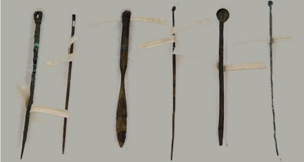 The six Roman medical implements that have been 3D scanned. Source: University of Exeter