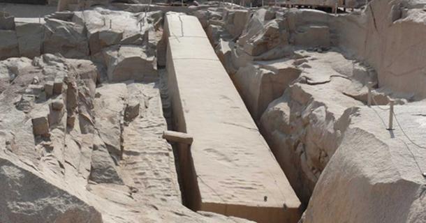 A photo of the Unfinished Obelisk at Aswan