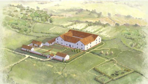 Visualisation of one of the Attingham Roman villas. Source: © Jennie Anderson/National Trust