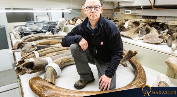 Dr. Matthew Wooller, leader of the Adopt a Mammoth project and Director of the Stable Isotope Facility at the University of Alaska Fairbanks. 