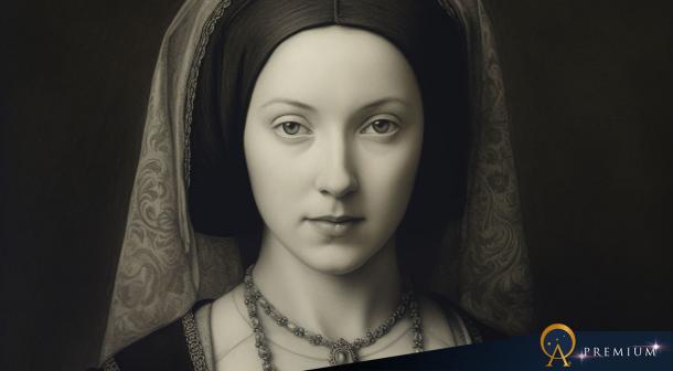 An AI image of Anne Boleyn, Queen of England.