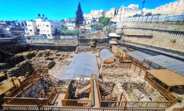 View of the ongoing excavation, Jerusalem