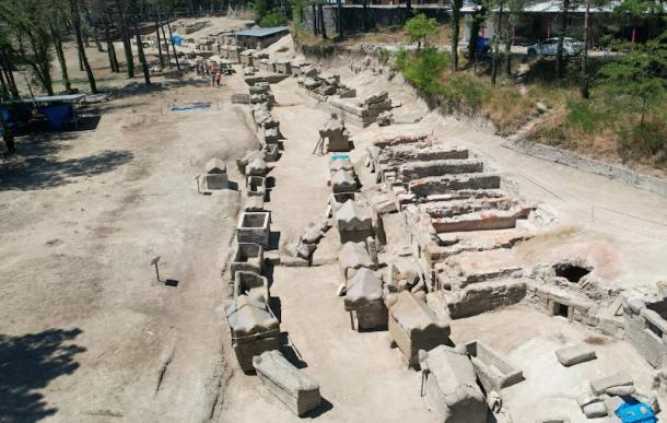 Roman necropolis area at the ancient city of Tios in Zonguldak, Turkey.