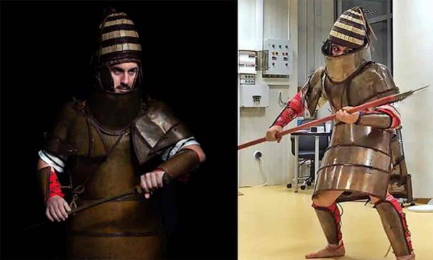 Artistic photo showing the replica of the Dendra armor used in the study. Source: Flouris et al., 2024, PLOS ONE/CC-BY 4.0