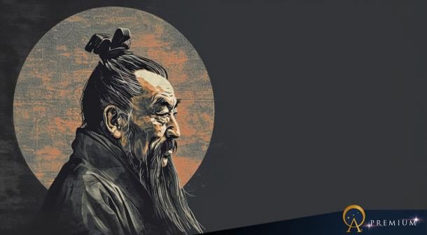 AI artwork of the philosopher, Confucius.