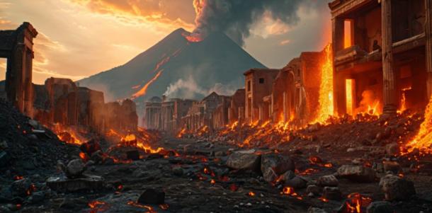 Vesuvius eruption devastating Pompeii