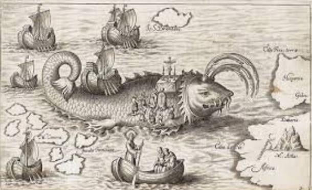 The Evolution Of Sea Monsters On Medieval Maps Ancient Origins   Sea Monsters 